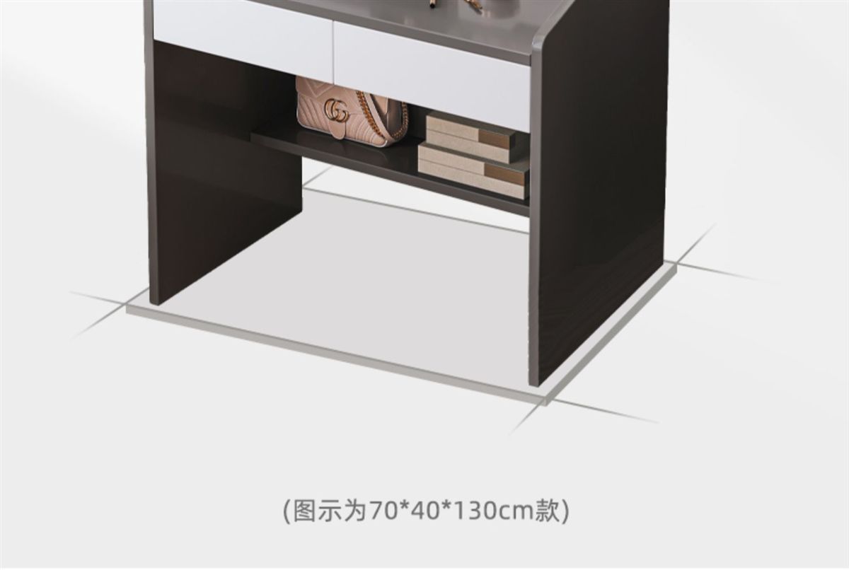 梳妆台卧室现代简约小型轻奢化妆台主卧床头化妆柜小户型化妆桌详情8