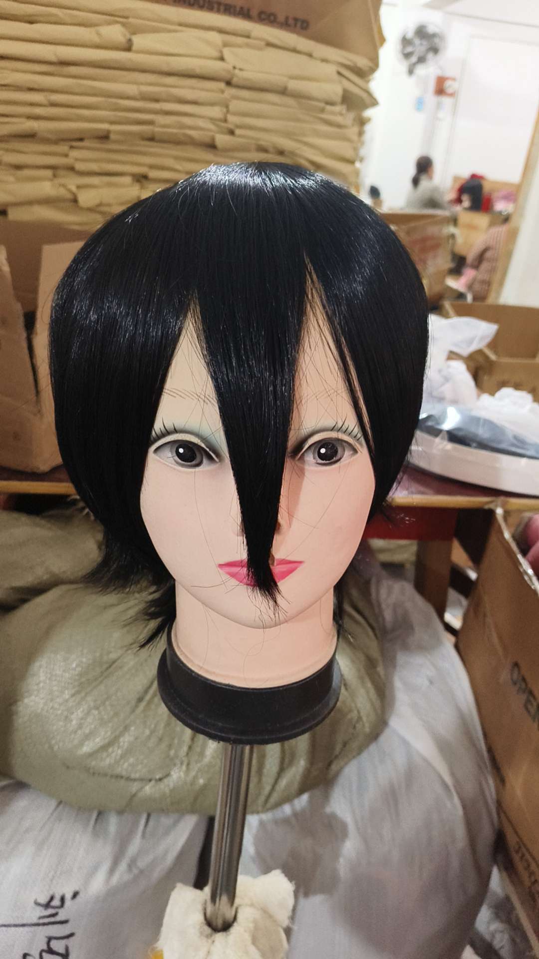 动漫Cosplay假发万能款毛坯收脸短发，高温丝定制