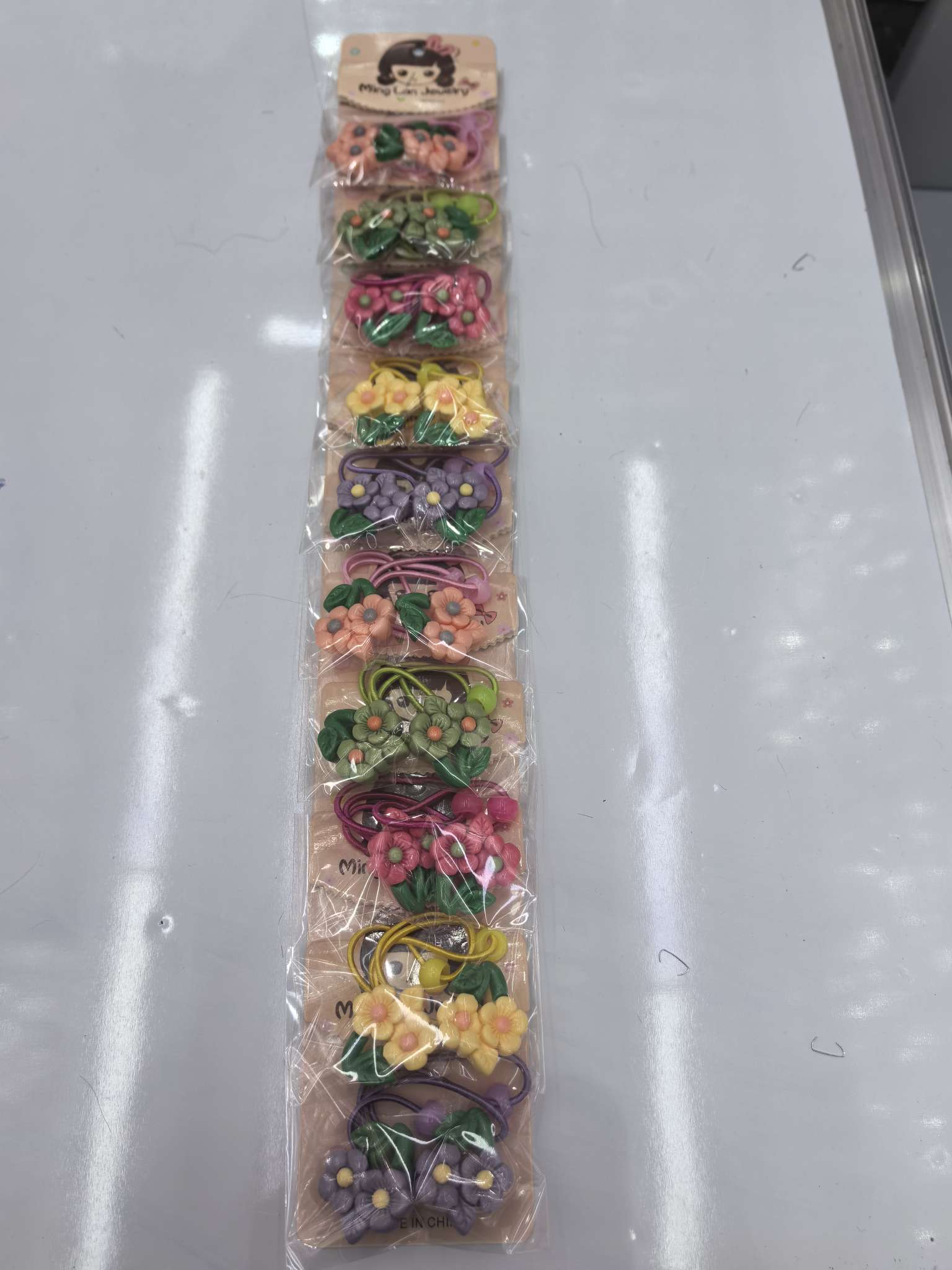 最近流行款双头花戴着树叶还有蕊心3007B茗兰饰品