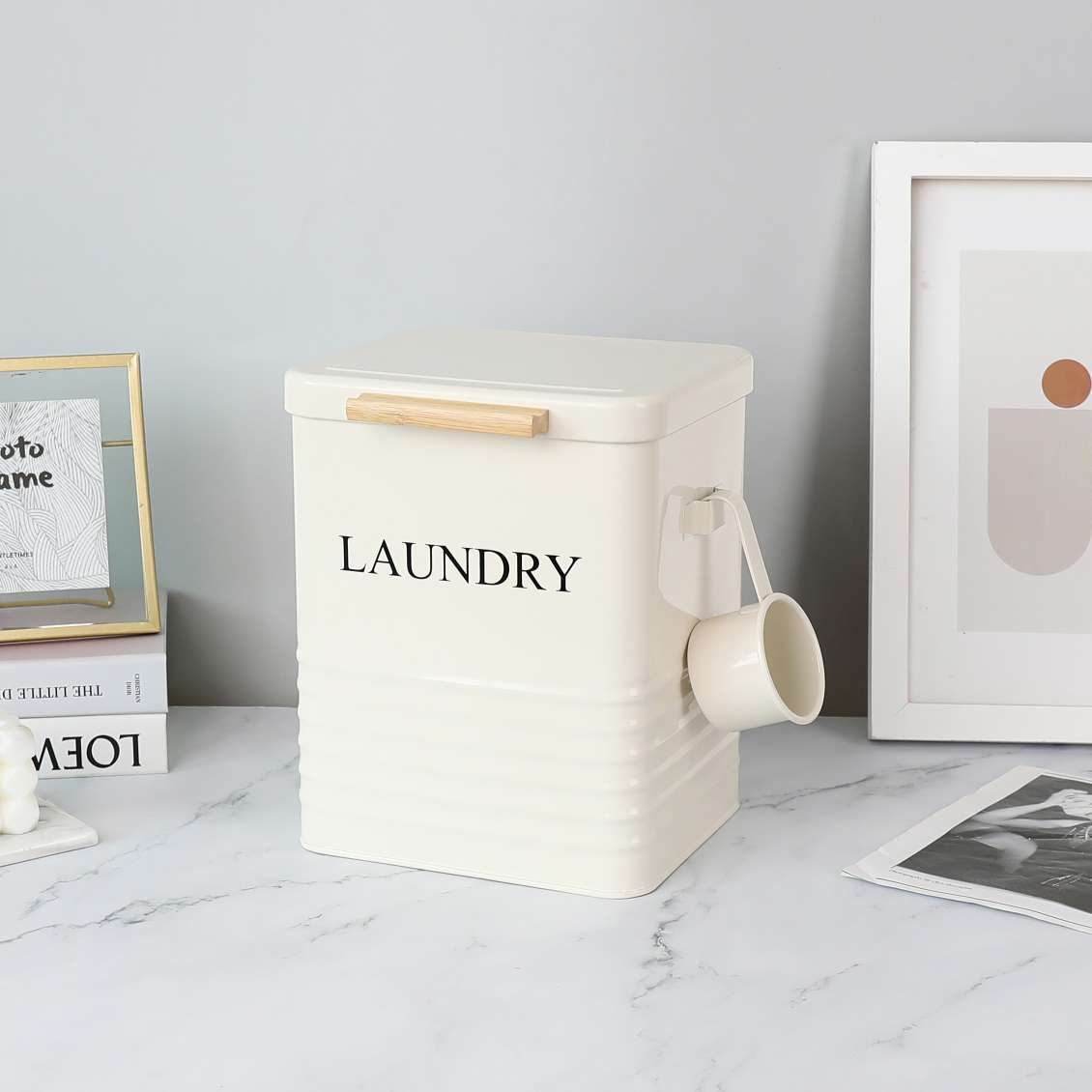 Daily Necessities Organizing Tools, Galvanized Iron Laundry Detergent Bucket, Storage And Organizing Box, Storage Bottom Hanging Basket, Practical Household Small Items, Storage Magic Tool, Iron Can, Best-Selling In South Africa And South America details Picture
