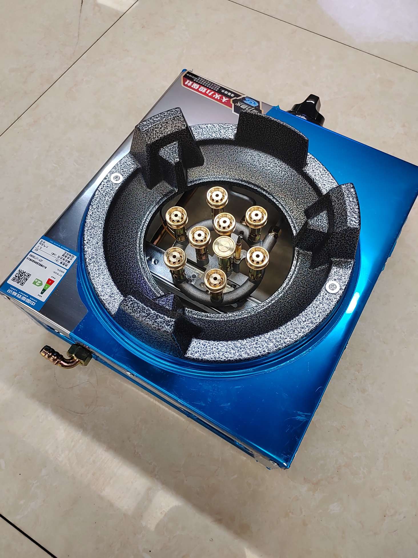 Commercial and household 9-copper head low-pressure high-flame gas stove, single stove, double stove, household liquefied gas, natural gas countertop stove, concentrated firepower for restaurants, super powerful Application Scenario