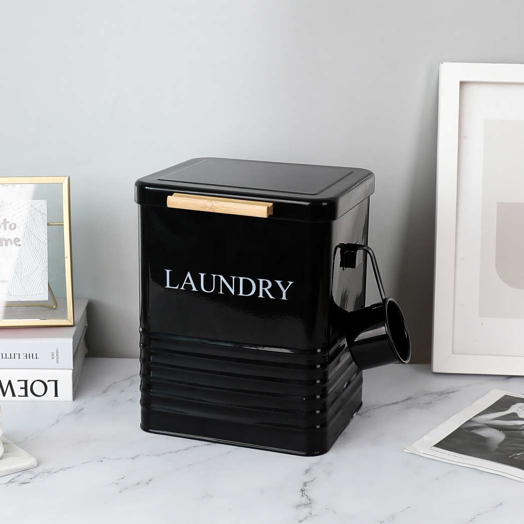 Daily Necessities Organizing Tools, Galvanized Iron Laundry Detergent Bucket, Storage And Organizing Box, Storage Bottom Hanging Basket, Practical Household Small Items, Storage Magic Tool, Iron Can, Best-Selling In South Africa And South America Item Picture