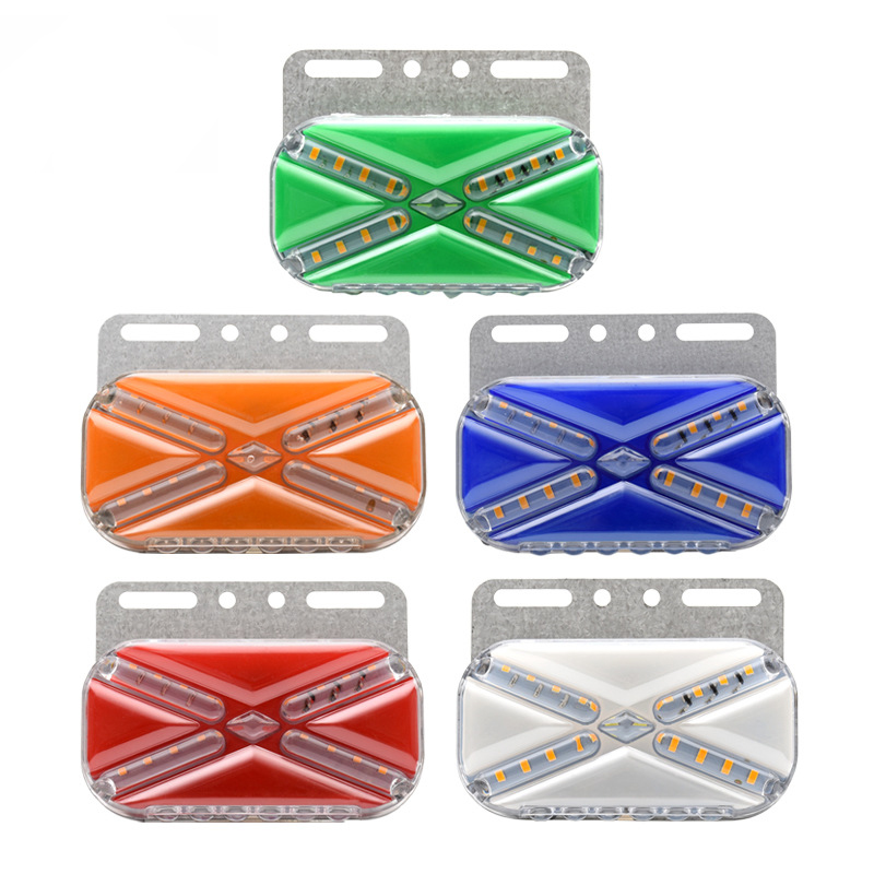 New 24VLED truck side lights, truck side lights, flowing flashing vehicle anti-rear-end warning lights, and truck turn signals full figure