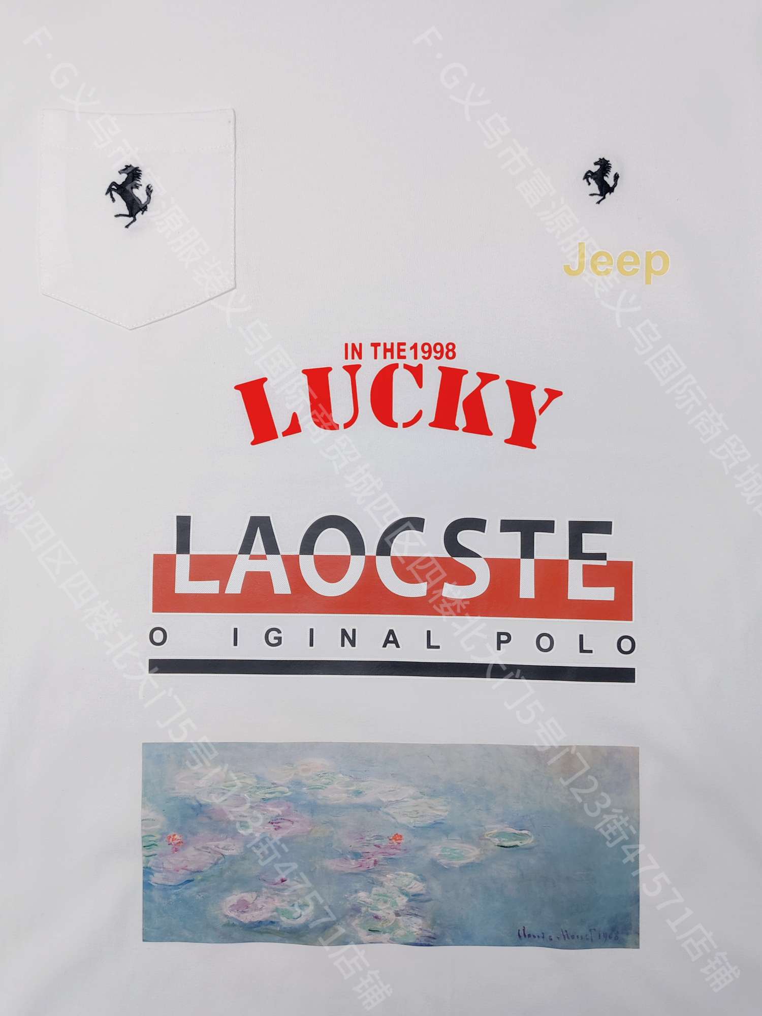 跨境T-shirt  polo短袖logo烫画刺绣定制生产工作服校服定制logo图案清晰色彩明亮水洗不掉色弹性环保烫画