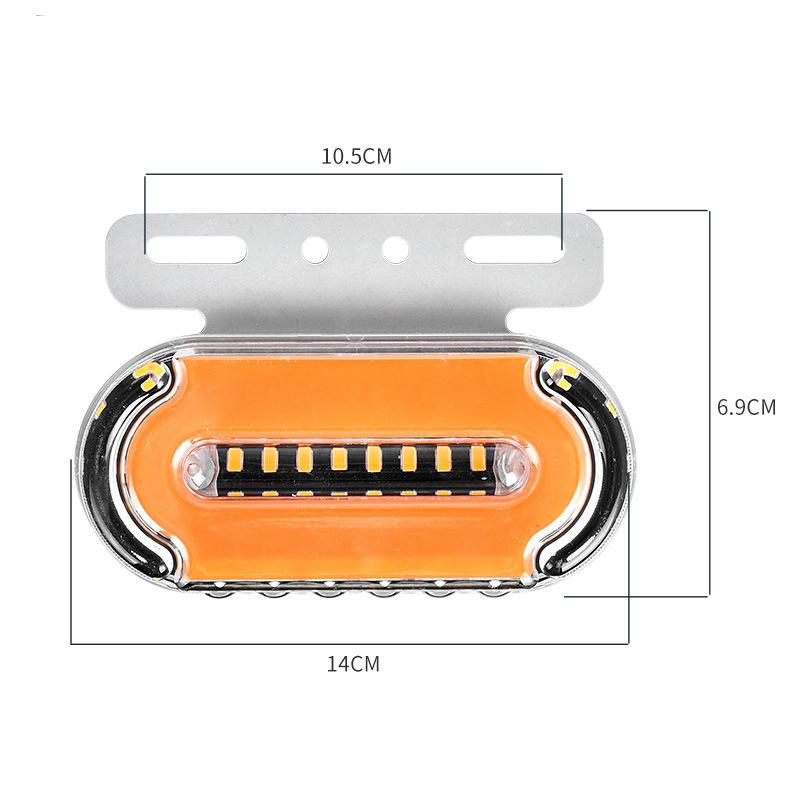 24V general LED truck body lights, truck width indicator lights, light guide flow side lights, contour side lights, factory direct sales details Picture