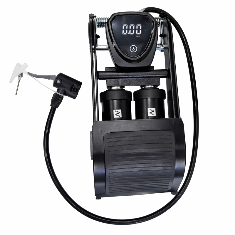 4312LB electronic barometer, double-tube foot-operated air cylinder, bicycle foot-operated double-cylinder air cylinder, folding car, motorcycle, bicycle foot-operated air cylinder, air pump Item Picture