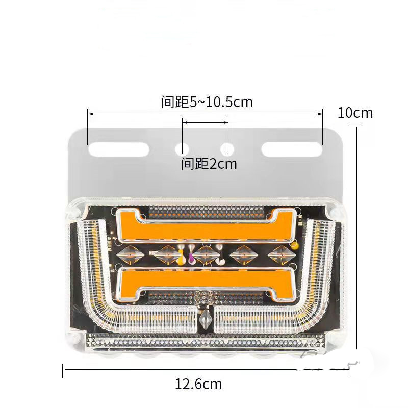 24VLED general side lights for flow trucks, truck side lights, width indicator lights, truck signal lights, and large vehicle side lights details Picture