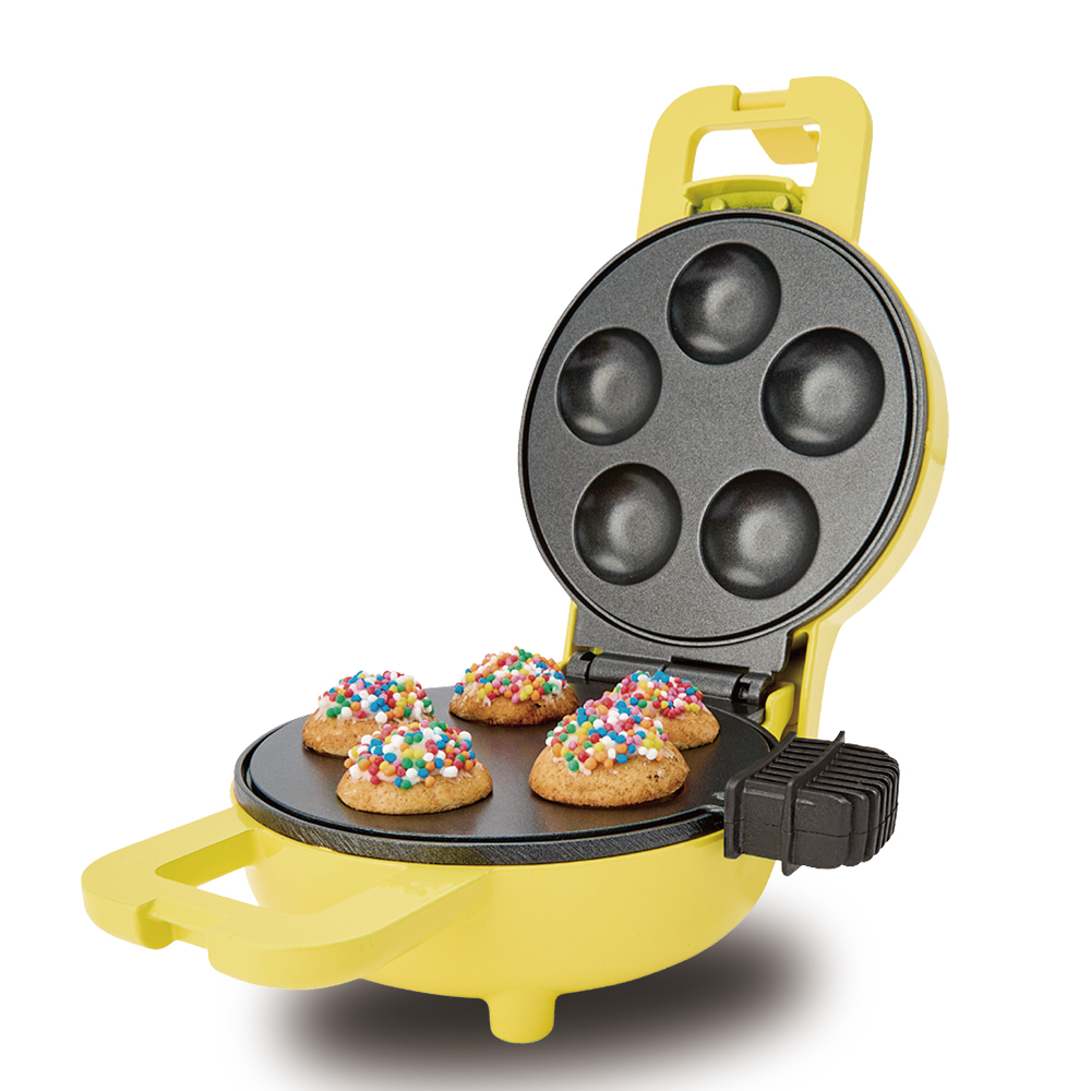 RAF European standard cross-border household five-hole cake machine, round egg frying machine, deep round pancake machine, uniform heating on both sides Specification drawing