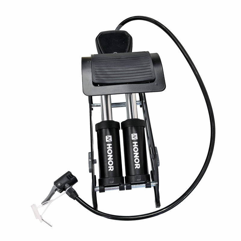 4312LB electronic barometer, double-tube foot-operated air cylinder, bicycle foot-operated double-cylinder air cylinder, folding car, motorcycle, bicycle foot-operated air cylinder, air pump details Picture