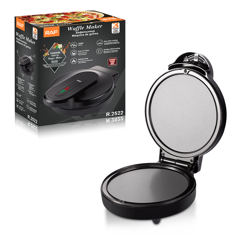 RAF European-standard cross-border new electric griddle, household double-sided heating pancake and thin crust machine, deep and large pizza pan details Picture