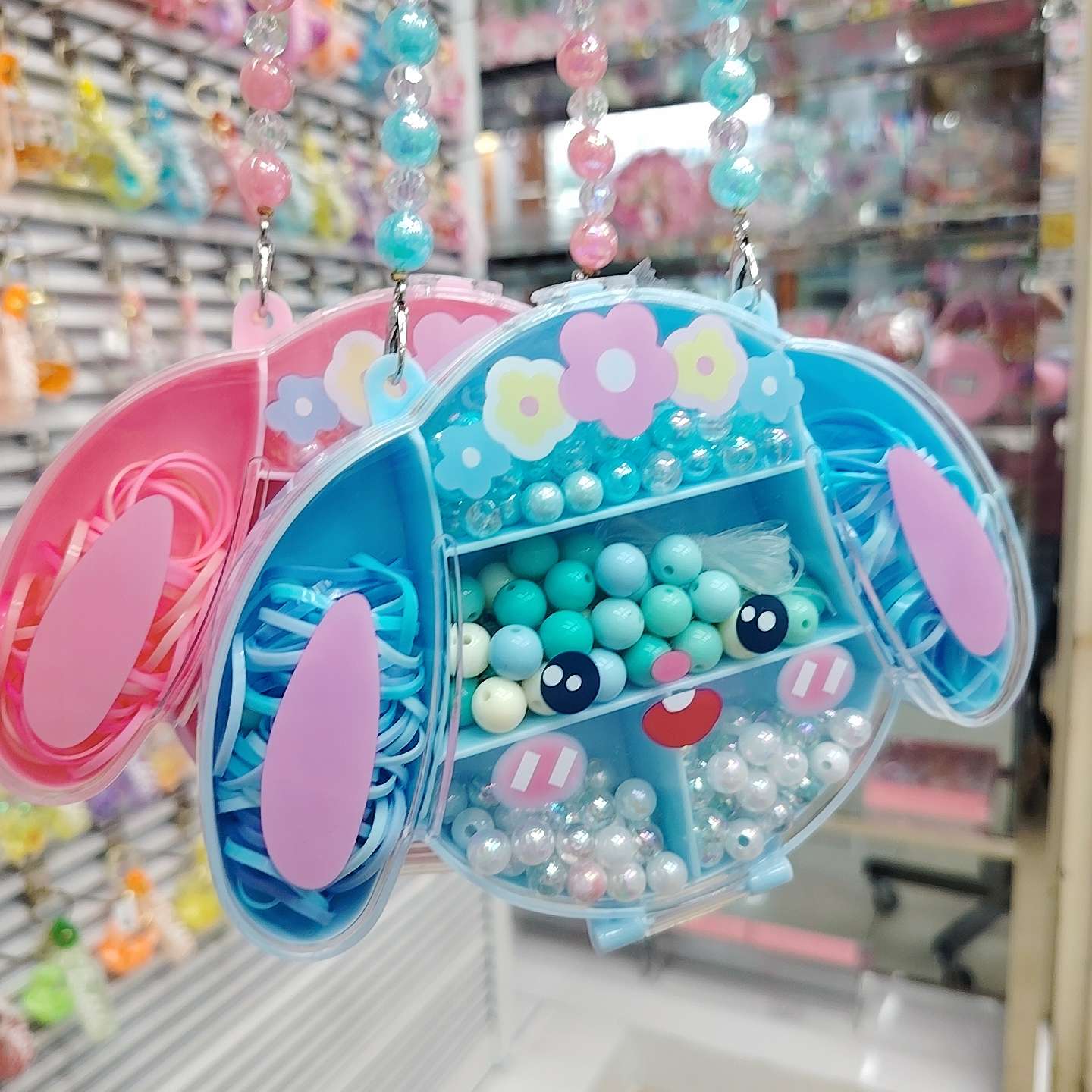 儿童饰品礼盒DIY串珠手链项链皮筋可爱女孩手工制作彩色串珠