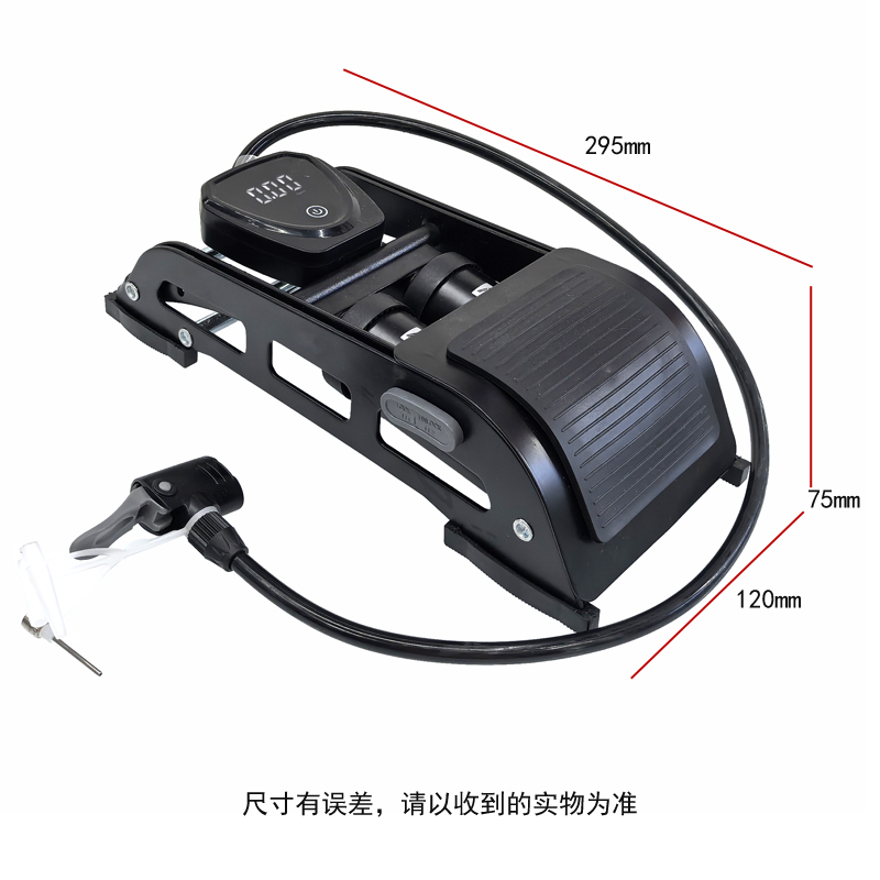 4312LB electronic barometer, double-tube foot-operated air cylinder, bicycle foot-operated double-cylinder air cylinder, folding car, motorcycle, bicycle foot-operated air cylinder, air pump pic 6