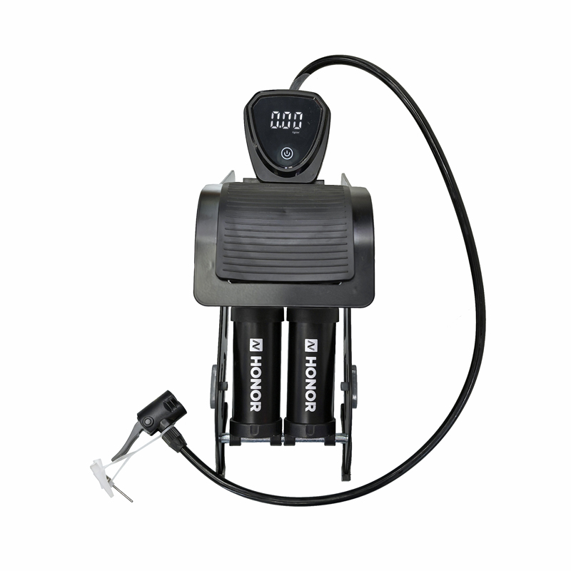 4312LB electronic barometer, double-tube foot-operated air cylinder, bicycle foot-operated double-cylinder air cylinder, folding car, motorcycle, bicycle foot-operated air cylinder, air pump pic 4