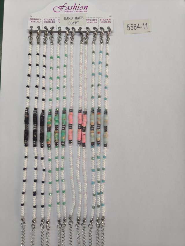 波西米亚风格脚链海滩脚链米珠串珠饰品流行饰品玻璃珍珠贝壳不锈钢手链脚链详情图4