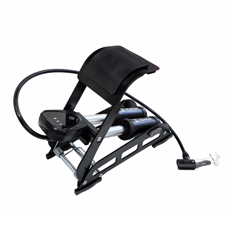 4312LB electronic barometer, double-tube foot-operated air cylinder, bicycle foot-operated double-cylinder air cylinder, folding car, motorcycle, bicycle foot-operated air cylinder, air pump pic 5