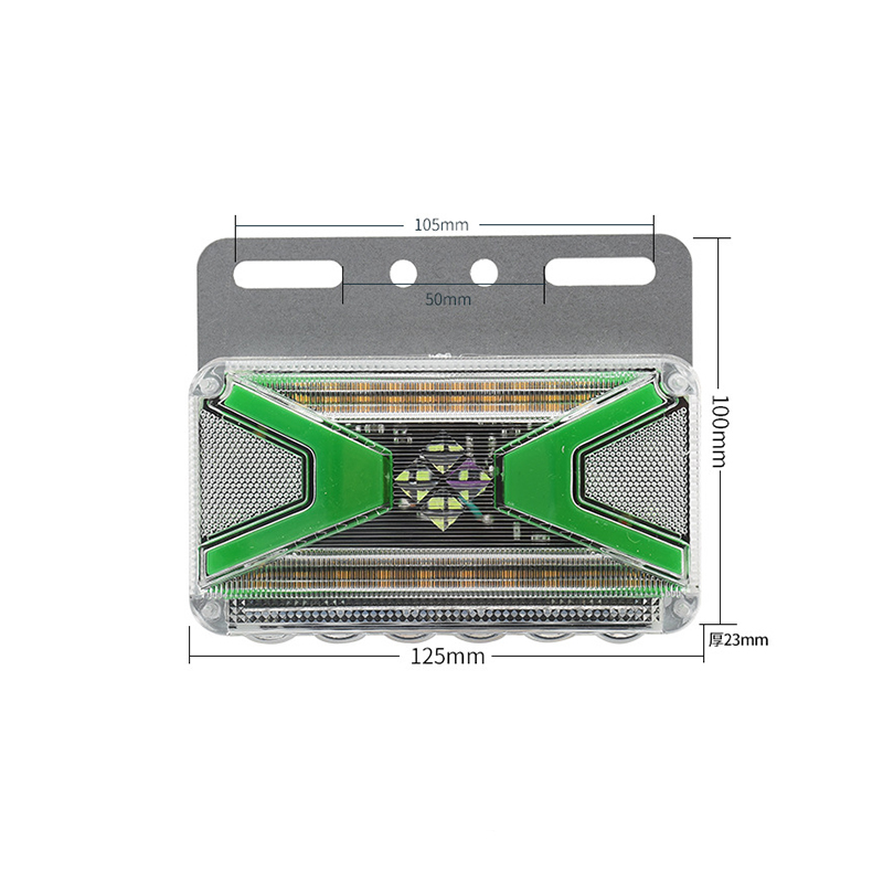 Factory direct sales 24VLED truck god V side light truck side light water flow ground side light signal details Picture