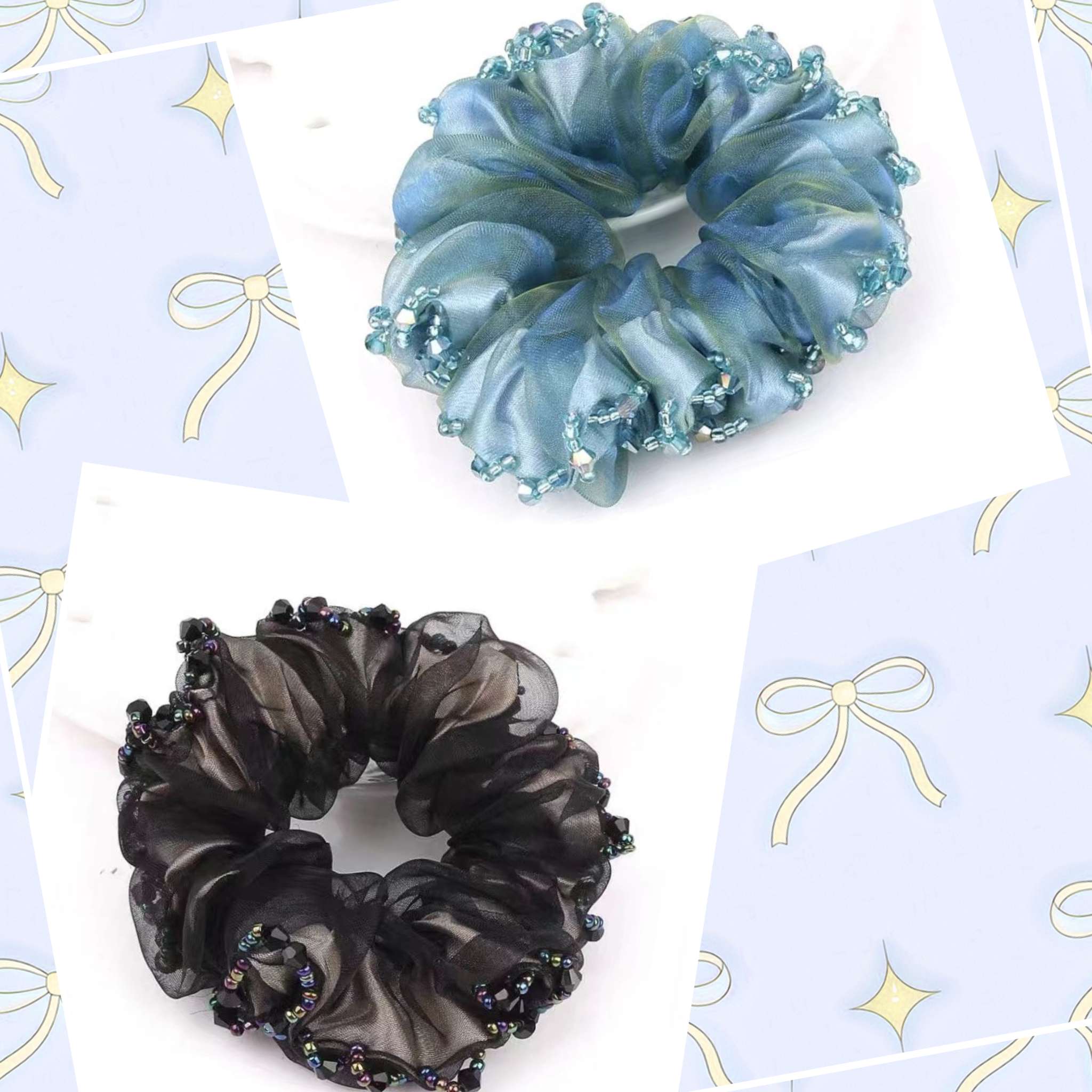 韩版甜美大肠圈头绳 发饰头饰女士发圈 高级感时尚饰品 简约百搭持久弹力不伤发