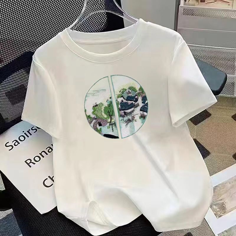 国潮重磅来200 克全棉配置大落肩短袖T重垂感简约不失时尚1518江南细节图