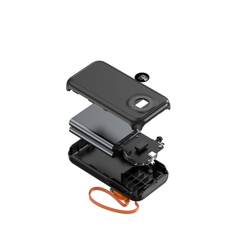 Customized 35W super fast charging power bank with built-in telescopic cable, 10mah smart digital display portable power bank Application Scenario