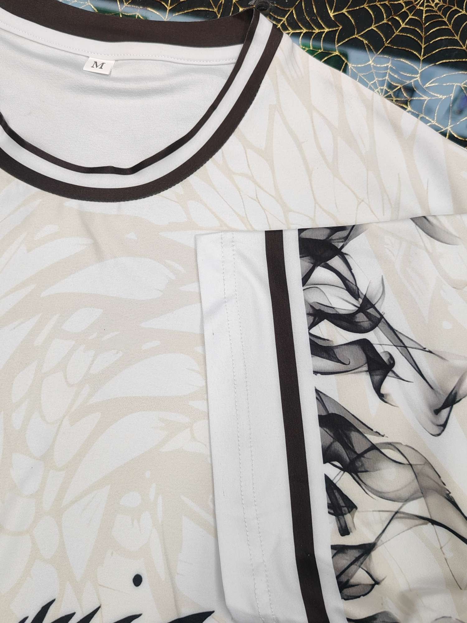 Cross-border sportswear, high-grade polyester and ammonia high-elasticity fabric, full-body printed sportswear, breathable and sweat-absorbent, professional sports and outdoor training sportswear, high-elasticity breathable and comfortable sportswear customization FG1616-2 detail image 9