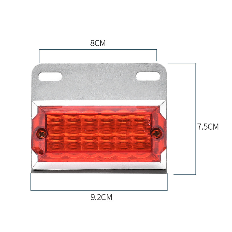 Direct sales from the manufacturer of 12-bead LED electronic side lights for trucks and semi-trailers, universal width indicator lights for trucks and electronic contour lights details Picture