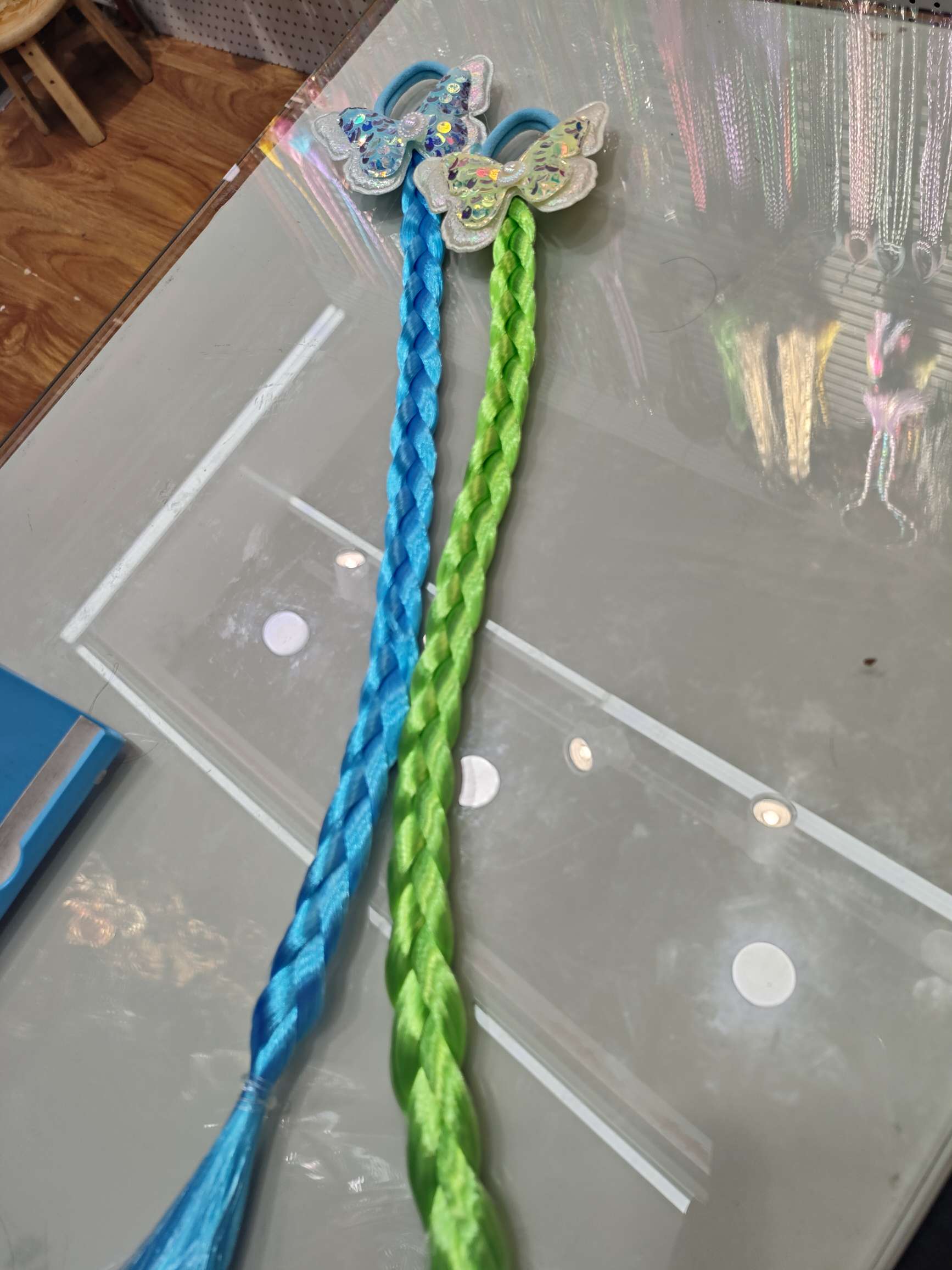False braids, children's braids, ponytails, wigs, big and small braids, hair accessories, ancient costume headwear, long braids