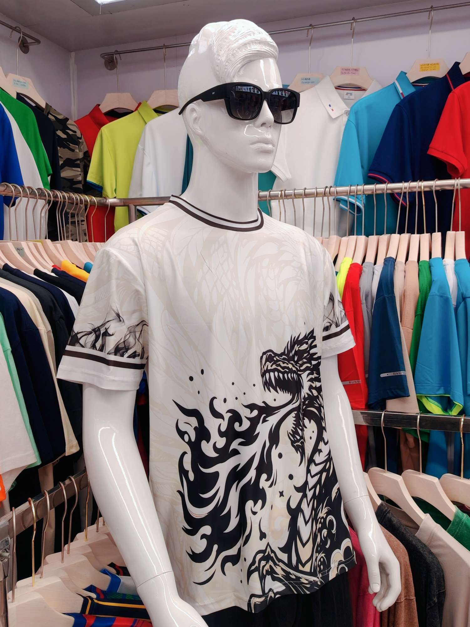 Cross-border sportswear, high-grade polyester and ammonia high-elasticity fabric, full-body printed sportswear, breathable and sweat-absorbent, professional sports and outdoor training sportswear, high-elasticity breathable and comfortable sportswear customization FG1616-2 detail image 3