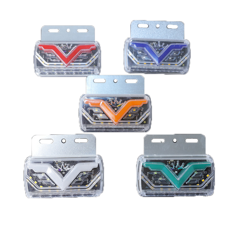Automobile LED lights, truck, trailer side lights, side lights, 24v truck lens side lights, large-angle ground side lights full figure