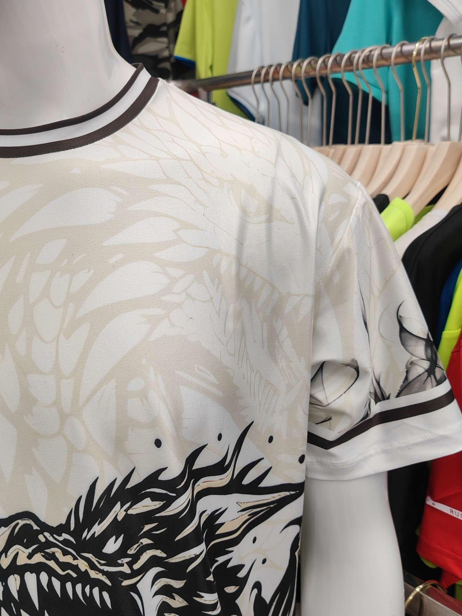 Cross-border sportswear, high-grade polyester and ammonia high-elasticity fabric, full-body printed sportswear, breathable and sweat-absorbent, professional sports and outdoor training sportswear, high-elasticity breathable and comfortable sportswear customization FG1616-2 detail image 6