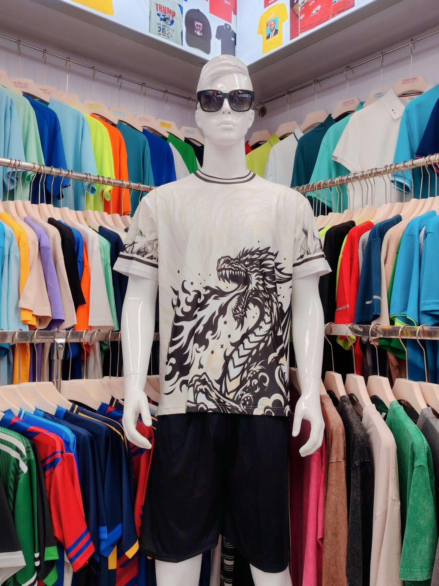 Cross-border sportswear, high-grade polyester and ammonia high-elasticity fabric, full-body printed sportswear, breathable and sweat-absorbent, professional sports and outdoor training sportswear, high-elasticity breathable and comfortable sportswear customization FG1616-2 Specification image