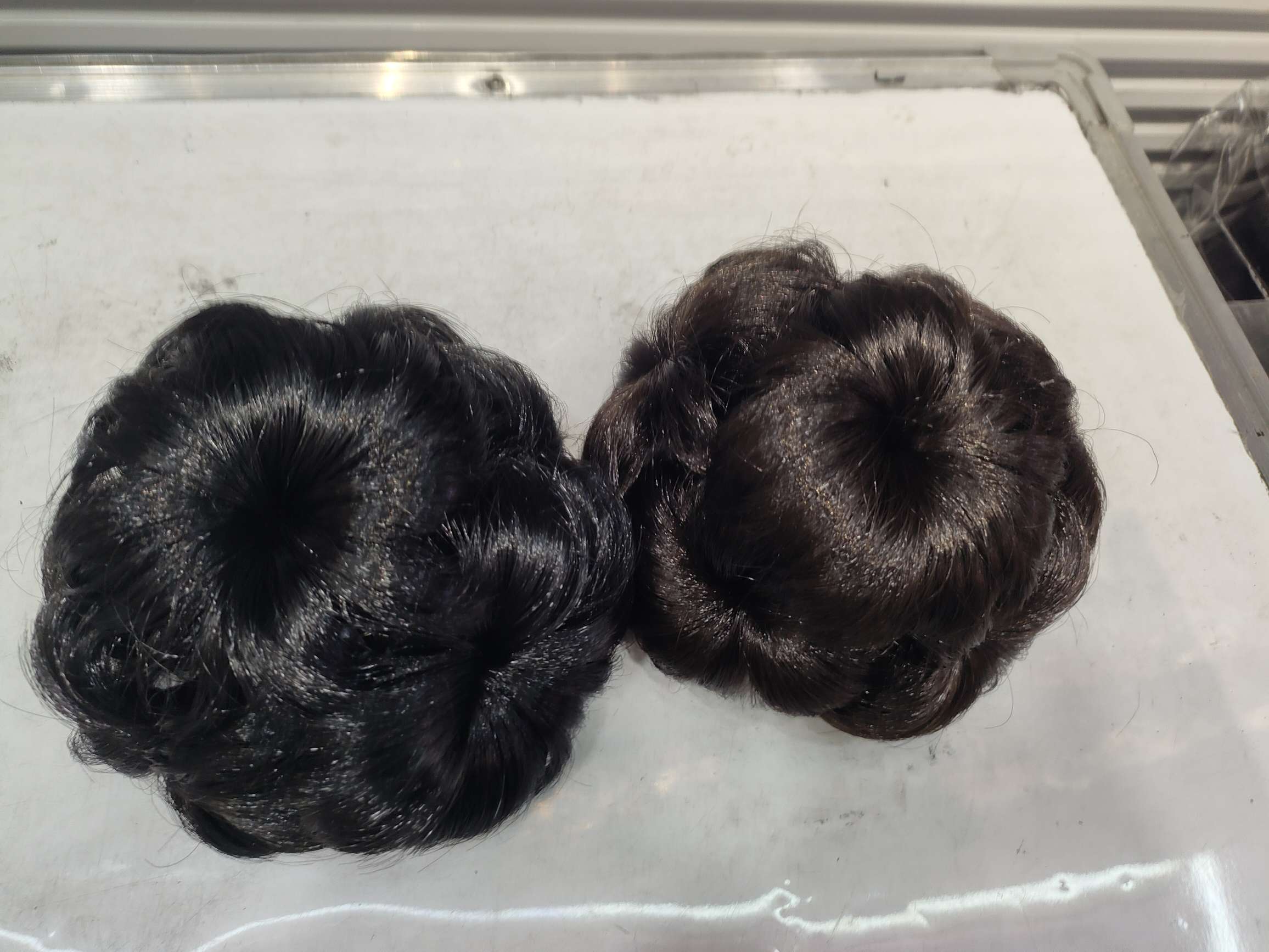 8 flower claw wig style hair bags, girls' updo hair, brides' bun hair bags