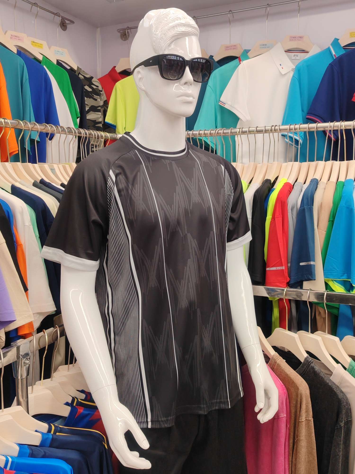 Cross-border sportswear, high-grade mesh breathable fabric, full-body printed sportswear, breathable and sweat-absorbing professional sports outdoor training sportswear, high-elasticity breathable and comfortable sportswear customization FG1612-1