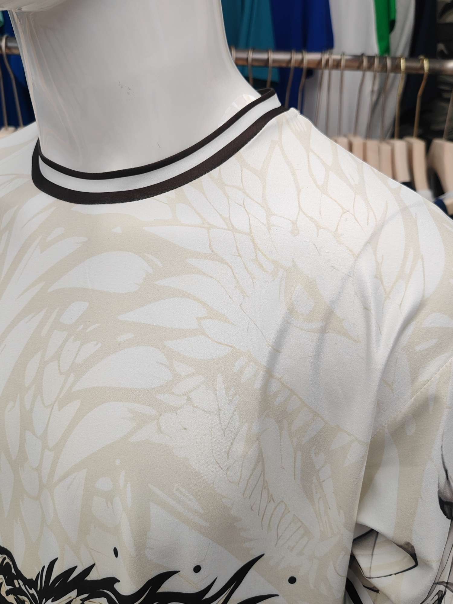 Cross-border sportswear, high-grade polyester and ammonia high-elasticity fabric, full-body printed sportswear, breathable and sweat-absorbent, professional sports and outdoor training sportswear, high-elasticity breathable and comfortable sportswear customization FG1616-2 detail image 5