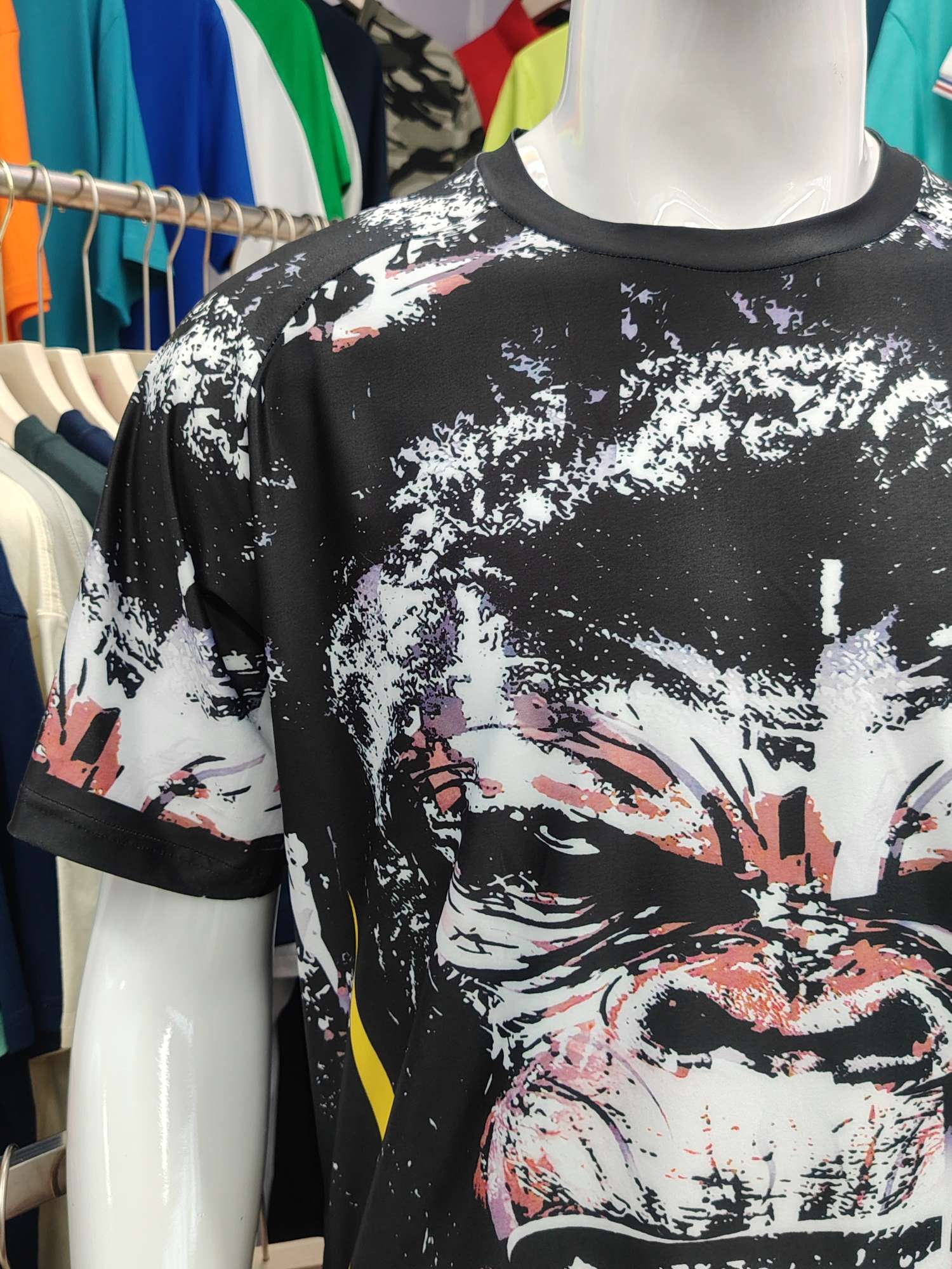 Cross-border sportswear, high-quality polyester and ammonia high-elasticity fabric, full-body printed sportswear, breathable and sweat-absorbent, professional sports and outdoor training sportswear, high-elasticity breathable and comfortable sportswear customization FG1616-1 detail image 5