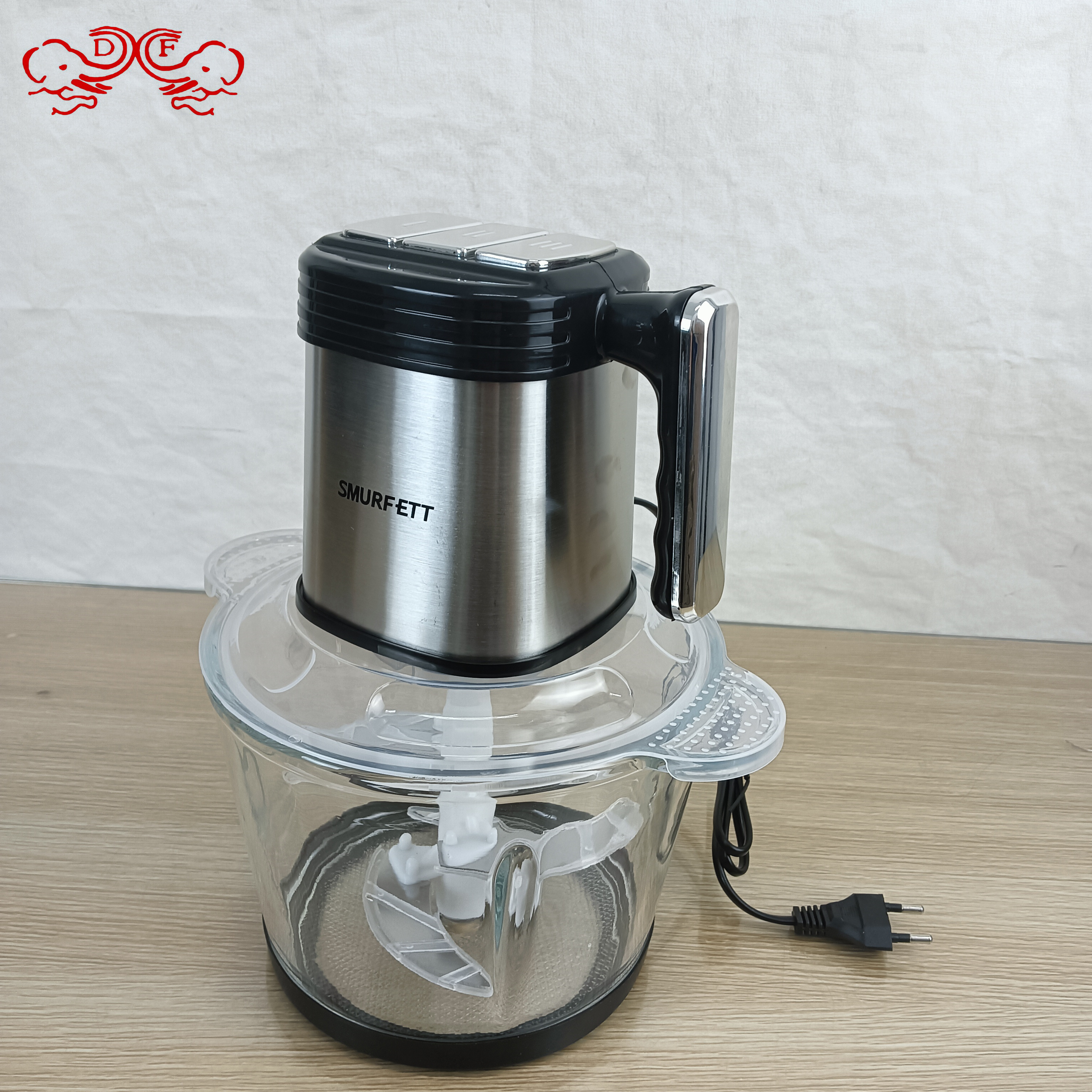 DF68862 household electric meat grinder, portable hand-held multi-functional machine for mincing meat, dumplings, vegetables and garlic, DF TRADINGHOUSE Item Picture