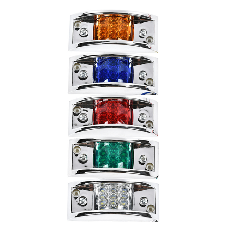 The manufacturer supplies 24VLED truck side lights, universal side lights for trucks, taillights for pickup trucks, width indicator lights for trucks, and signal lights for trucks Specification drawing
