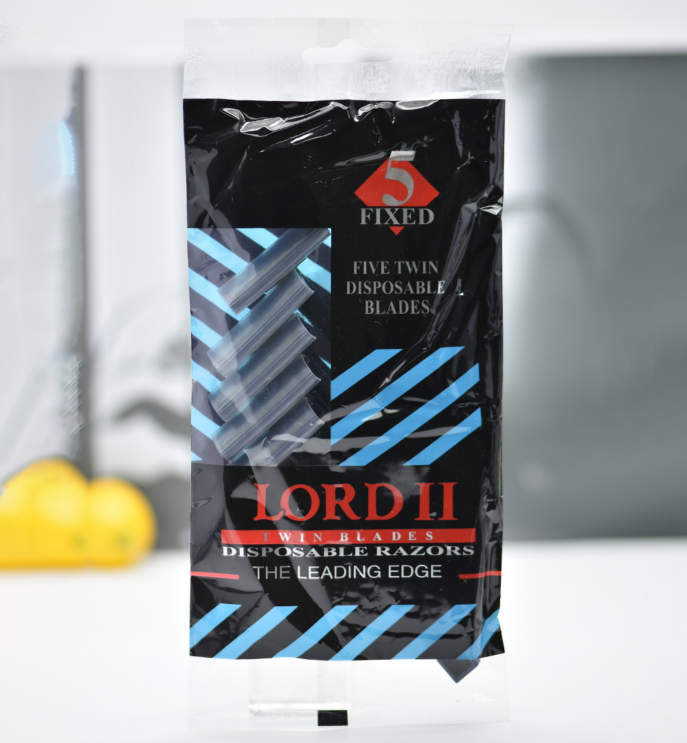 LORD品牌直销一次性刮胡刀男士双层不锈钢刀片剃须刀5把每袋详情1