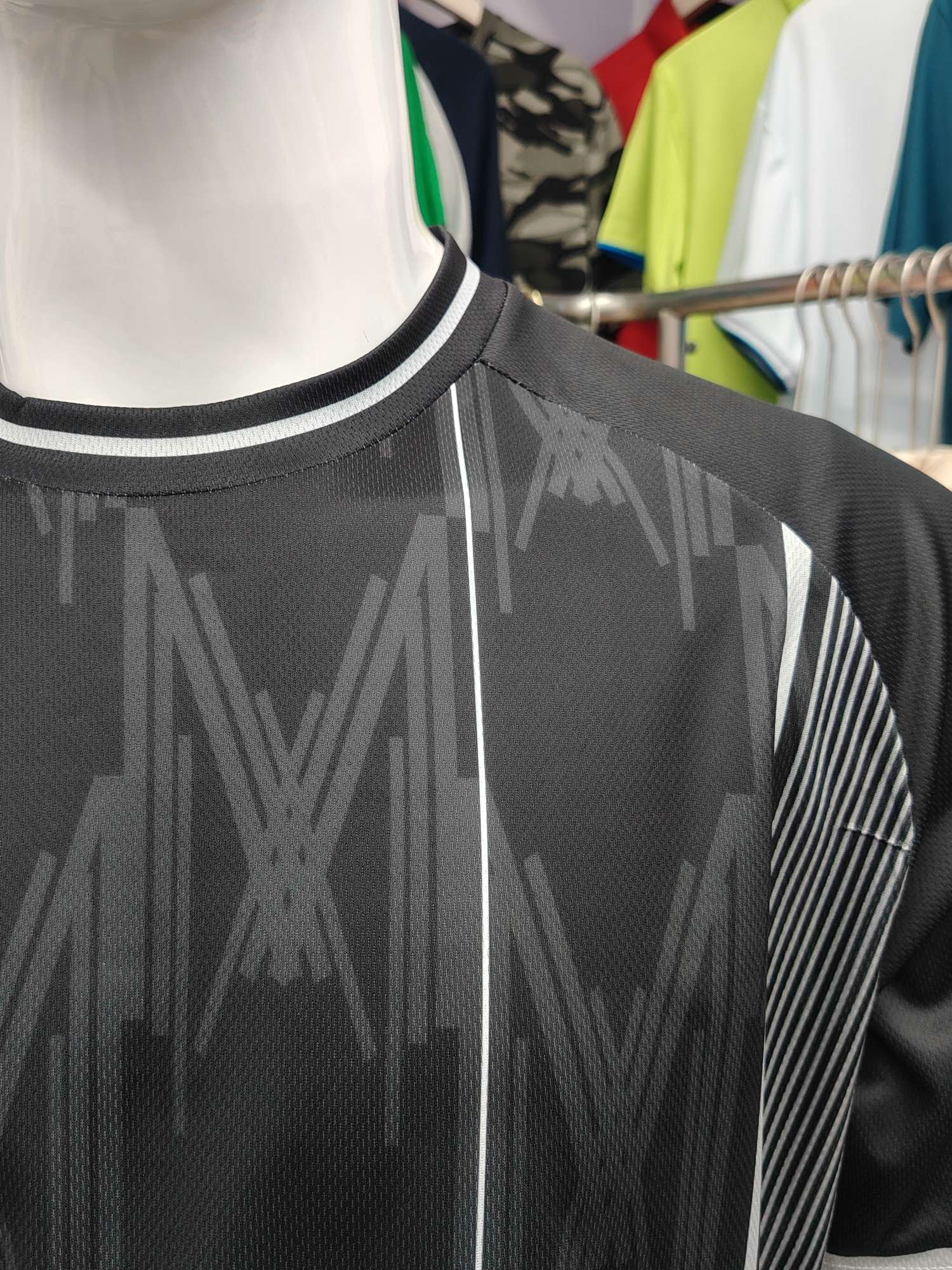 Cross-border sportswear, high-grade mesh breathable fabric, full-body printed sportswear, breathable and sweat-absorbing professional sports outdoor training sportswear, high-elasticity breathable and comfortable sportswear customization FG1612-1 detail image 6