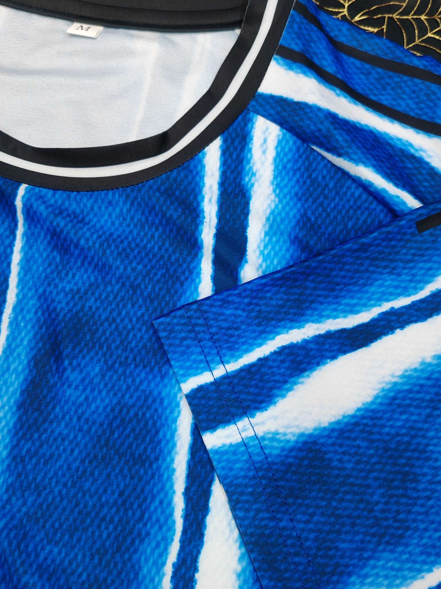 Cross-border sportswear, high-grade polyester and ammonia high-elasticity fabric, full-body printed sportswear, breathable and sweat-absorbent, professional sports and outdoor training sportswear, high-elasticity breathable and comfortable sportswear customization FG1616-7 detail image 10