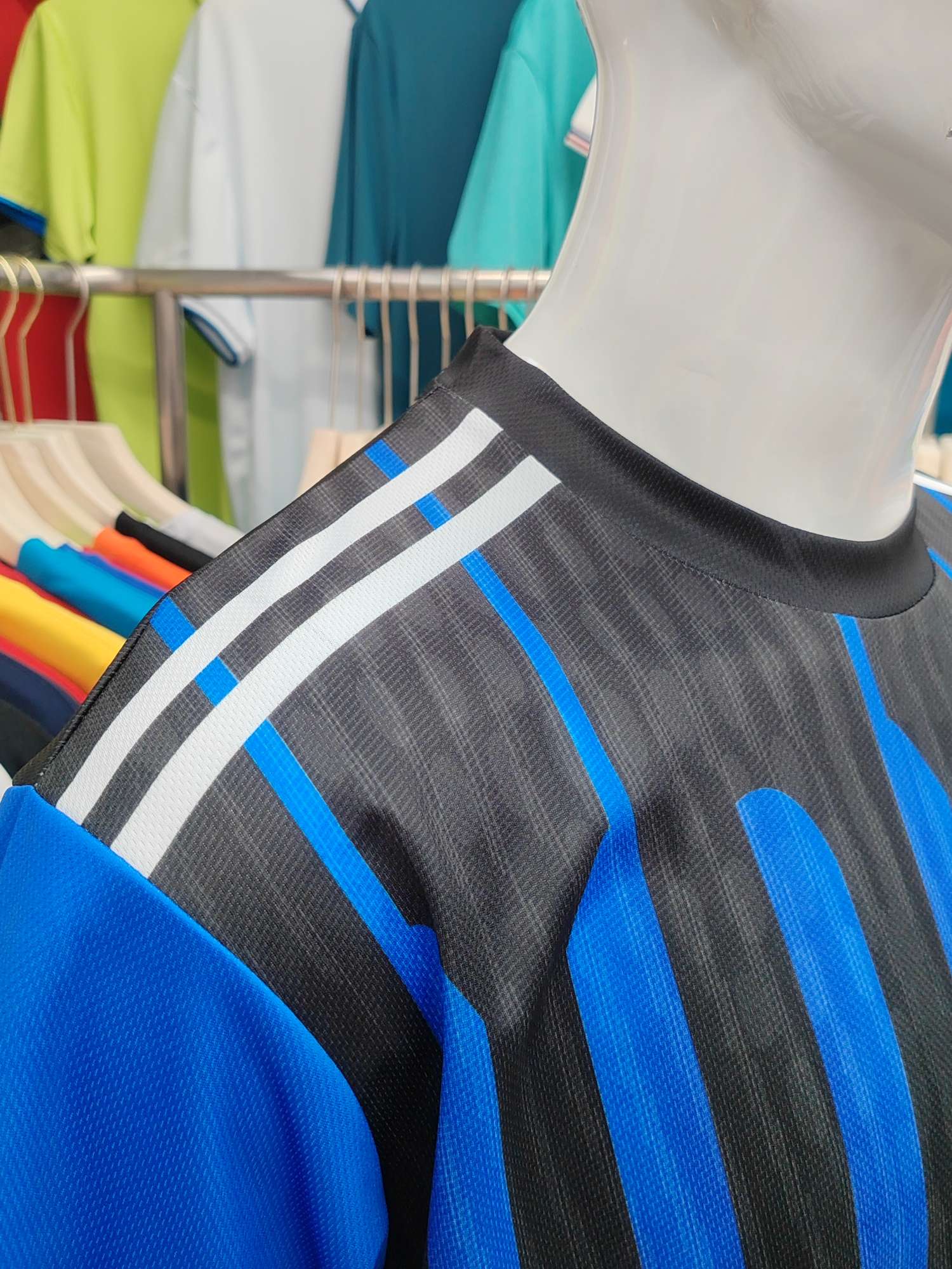 Cross-border sportswear, high-grade mesh breathable fabric, full-body printed sportswear, breathable and sweat-absorbing professional sports outdoor training sportswear, high-elasticity breathable and comfortable sportswear customization FG1612-5 detail image 8