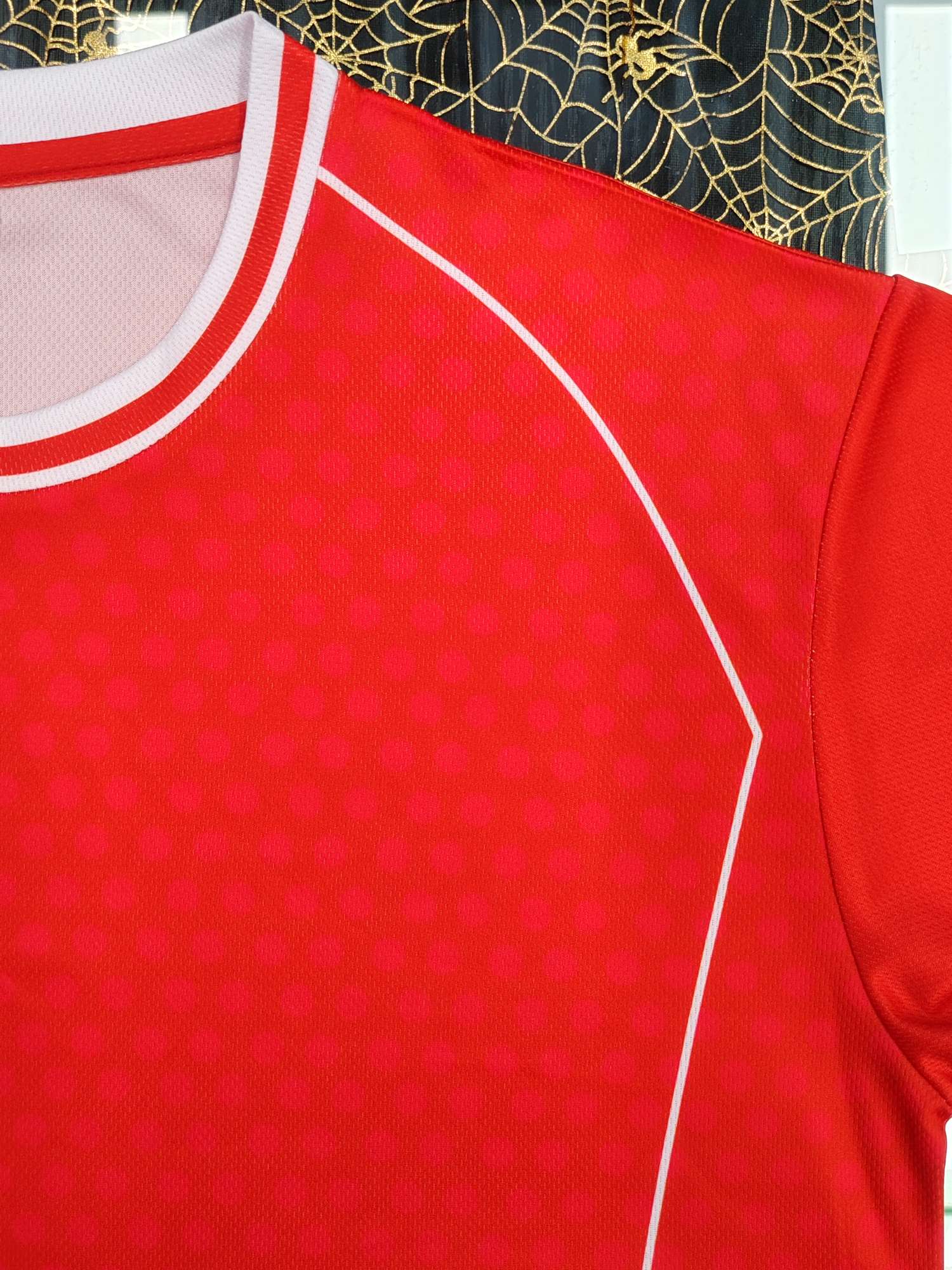 Cross-border sportswear, high-grade mesh breathable fabric, full-body printed sportswear, breathable and sweat-absorbing professional sports outdoor training sportswear, high-elasticity breathable and comfortable sportswear customization FG1612-4 detail image 13