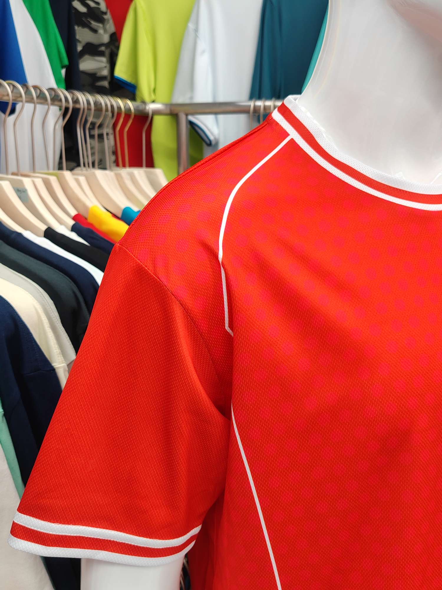 Cross-border sportswear, high-grade mesh breathable fabric, full-body printed sportswear, breathable and sweat-absorbing professional sports outdoor training sportswear, high-elasticity breathable and comfortable sportswear customization FG1612-4 detail image 8