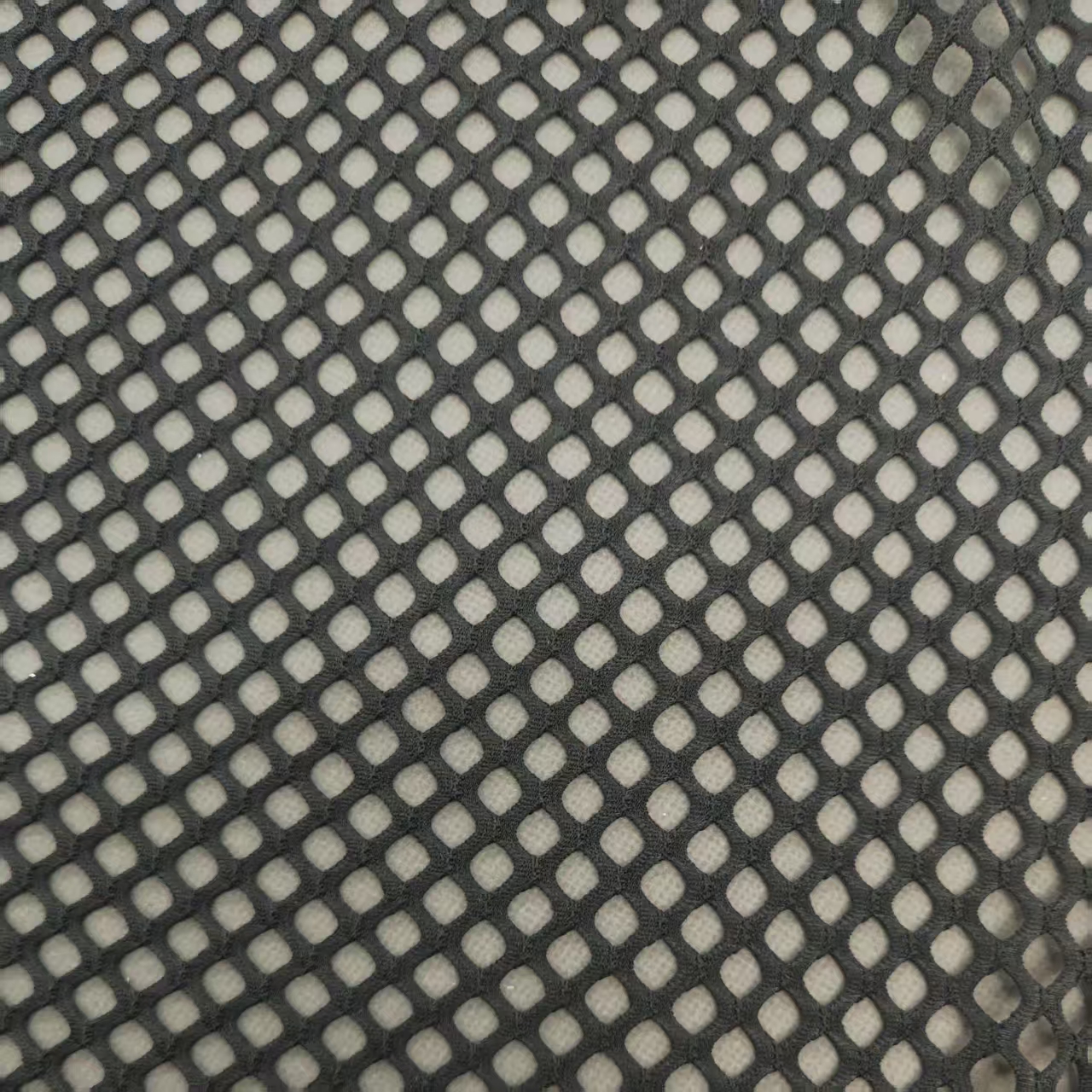 Polyester and ammonia 012 diamond-shaped mesh fabric, perforated fabric, elastic mesh fabric, hollowed-out silk stockings, fish net fabric, perforated fabric, four-sided elastic fabric, sun-protective clothing accessory material details Picture