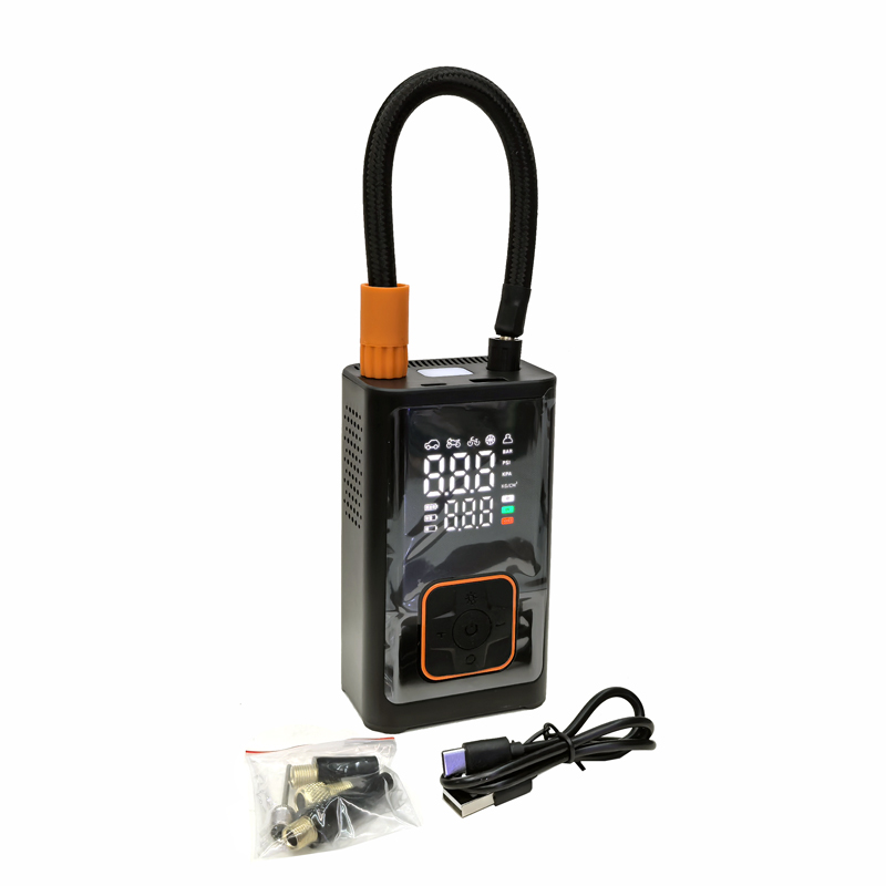 3671,3672,3673,3674 bomba de inflado eléctrica portátil mini bomba de inflador de neumáticos eléctrica autopropulsada de mano carga inalámbrica pantalla digital bomba de carga de coche details Picture