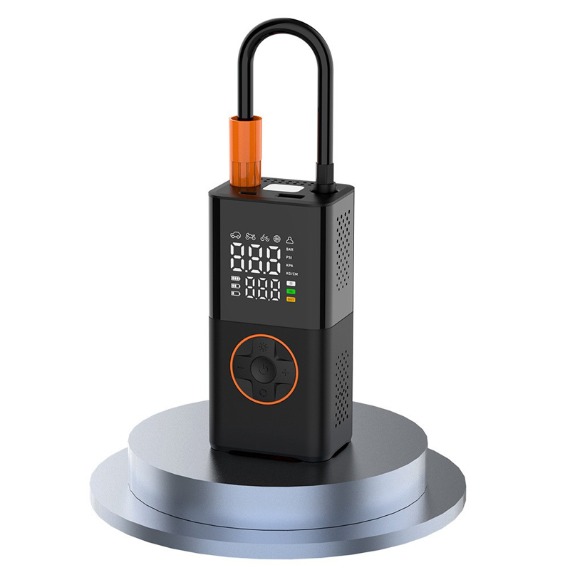 5641 Electric air pump, portable mini self-propelled electric tire pump, air pump, handheld wireless charging digital display car air pump Item Picture