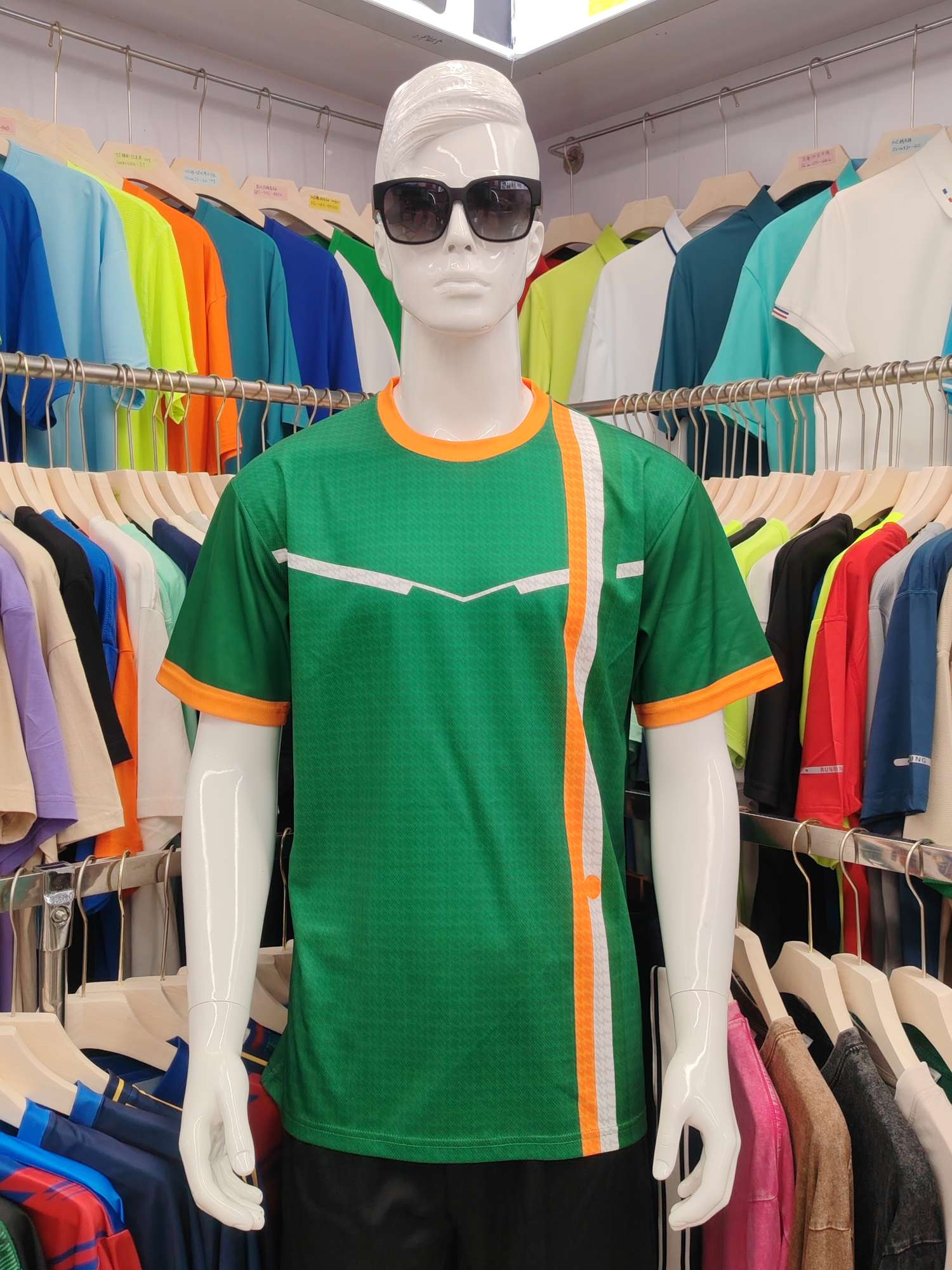 Cross-border sportswear, high-grade mesh breathable fabric, full-body printed sportswear, breathable and sweat-absorbing professional sports outdoor training sportswear, high-elasticity breathable and comfortable sportswear customization FG1612-3