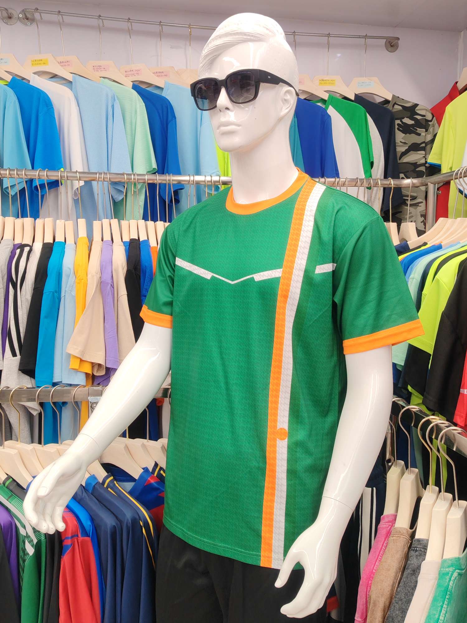 Cross-border sportswear, high-grade mesh breathable fabric, full-body printed sportswear, breathable and sweat-absorbing professional sports outdoor training sportswear, high-elasticity breathable and comfortable sportswear customization FG1612-3 detail image 4