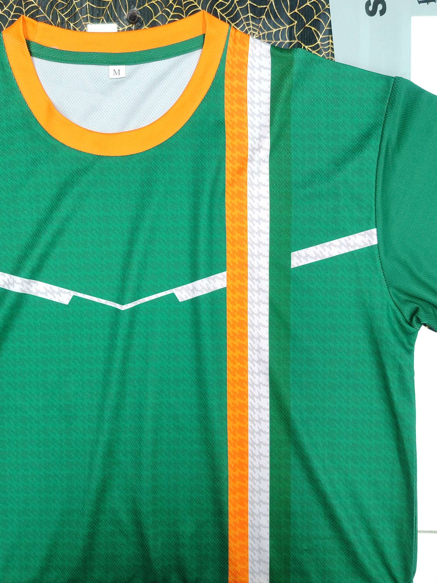 Cross-border sportswear, high-grade mesh breathable fabric, full-body printed sportswear, breathable and sweat-absorbing professional sports outdoor training sportswear, high-elasticity breathable and comfortable sportswear customization FG1612-3 detail image 10