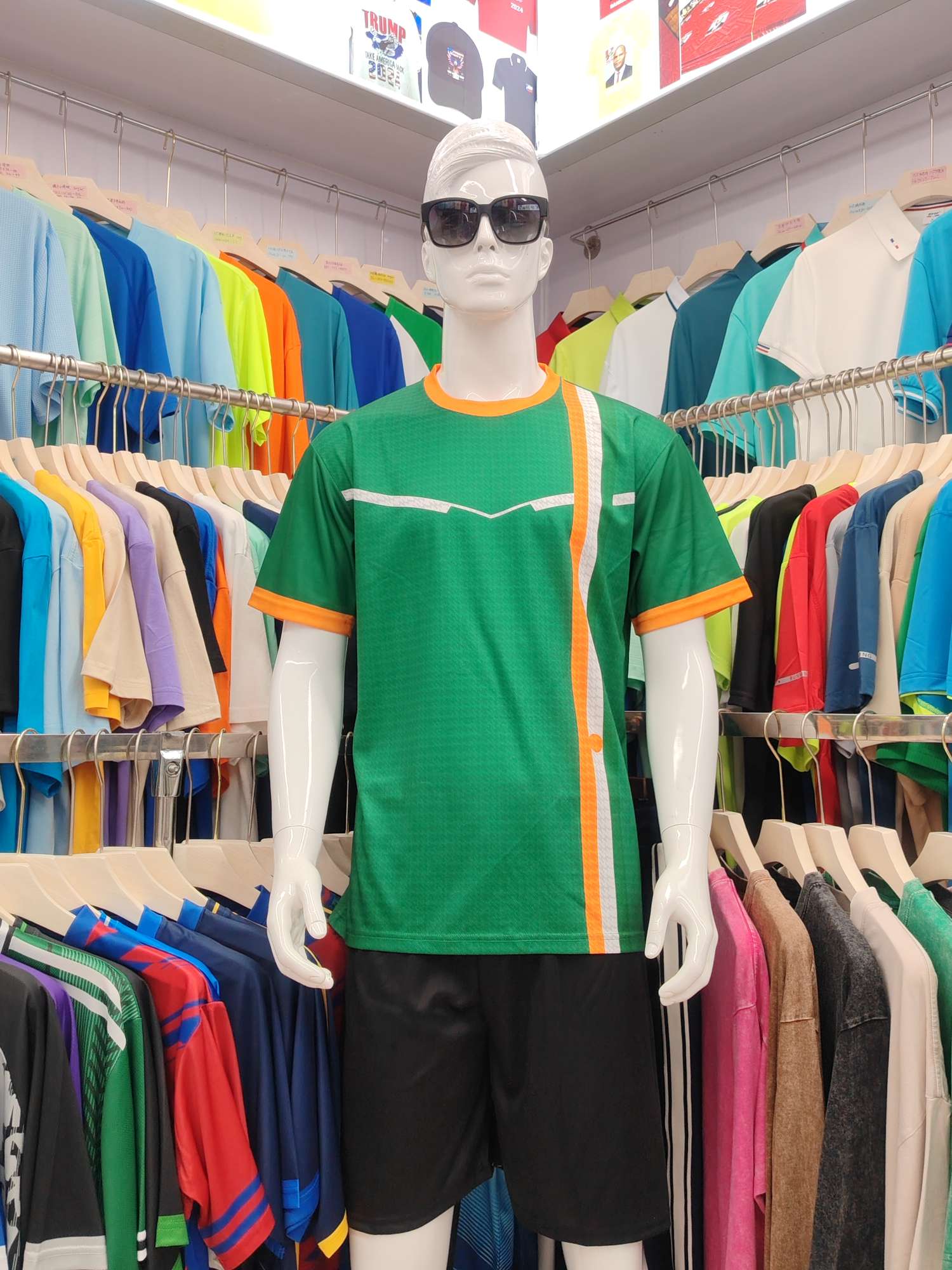 Cross-border sportswear, high-grade mesh breathable fabric, full-body printed sportswear, breathable and sweat-absorbing professional sports outdoor training sportswear, high-elasticity breathable and comfortable sportswear customization FG1612-3 detail image 1