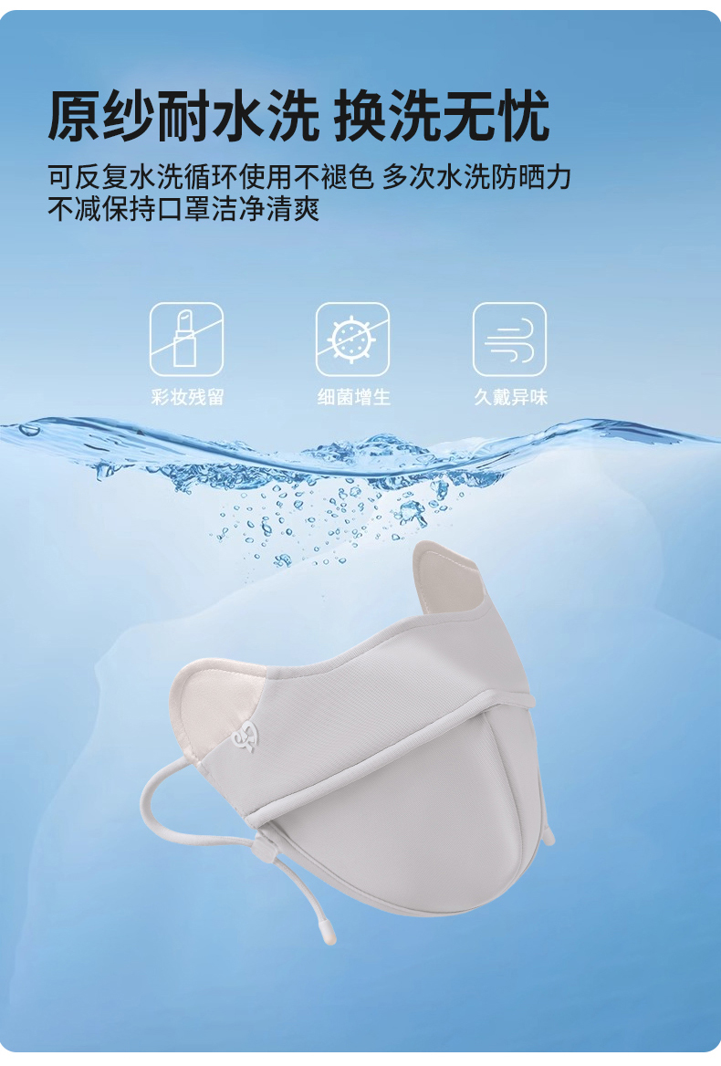 2025新款夏季真丝防晒口罩女5D立体桑蚕丝护眼角防紫外线防晒面罩详情12